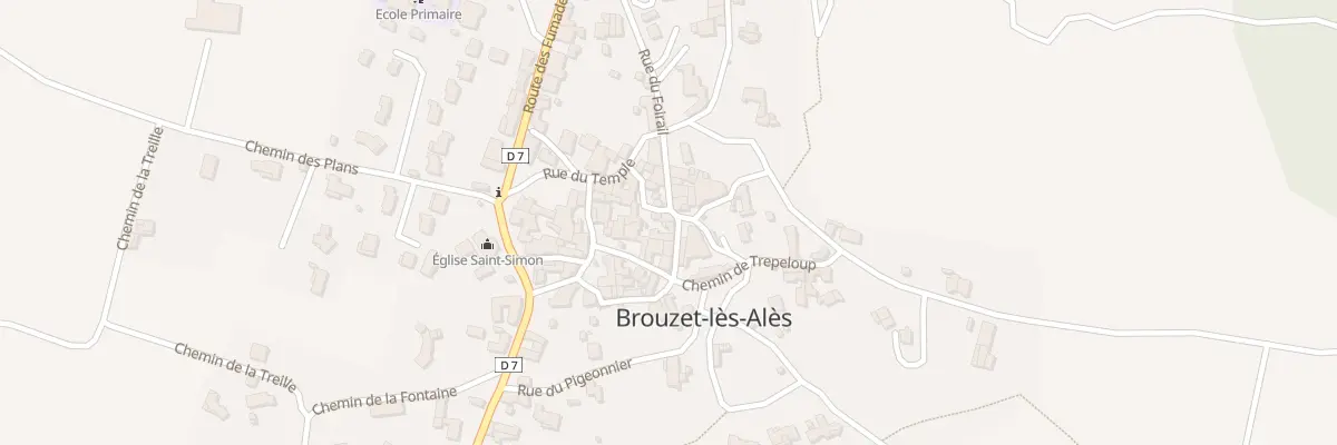 Plan du 240 Rue du Foirail à Brouzet-lès-Alès