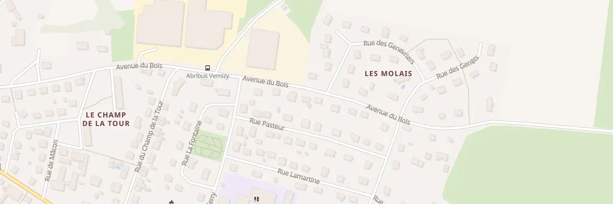 Plan du 34 Av du Bois à Génelard
