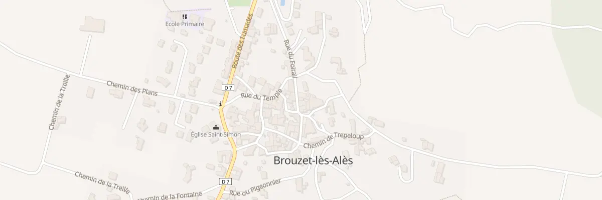 Plan du 213 Rue du Foirail à Brouzet-lès-Alès