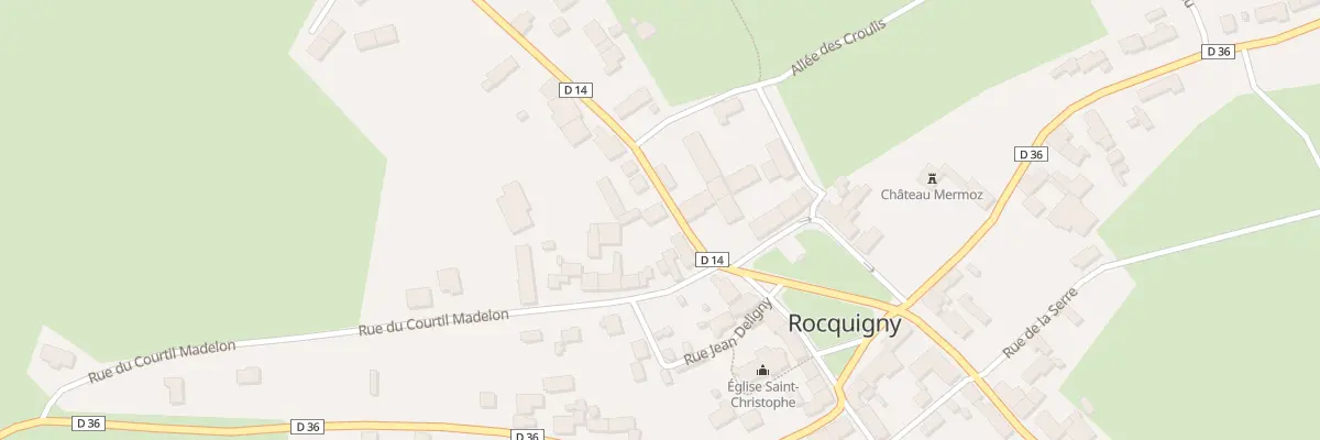 Plan du 5012 Le Village à Rocquigny