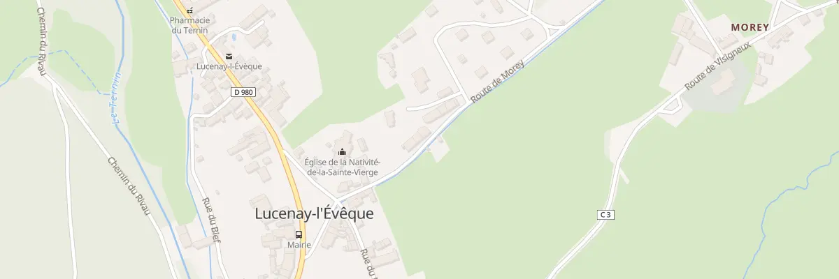Plan du 7 Rte de Morey à Lucenay-l’Évêque