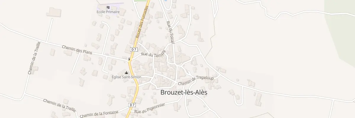 Plan du 219 Rue du Foirail à Brouzet-lès-Alès