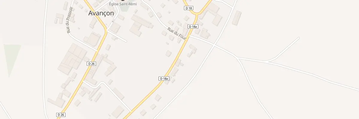 Plan du 5061A Le Village à Avançon