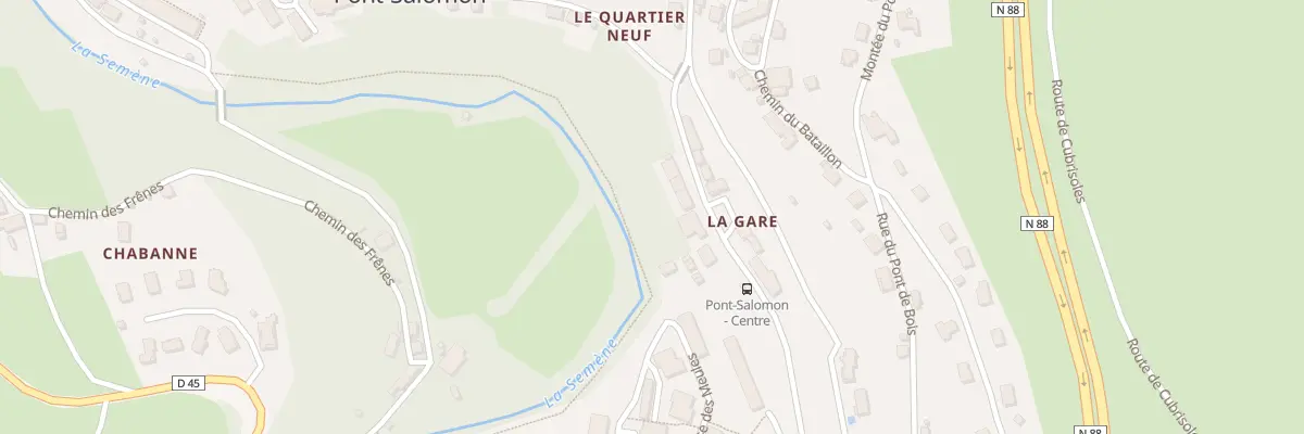 Plan du 6 Rue de la Gare à Pont-Salomon