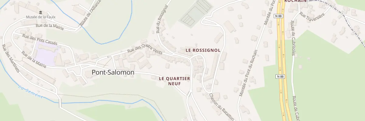 Plan du 5050 Le Rossignol à Pont-Salomon
