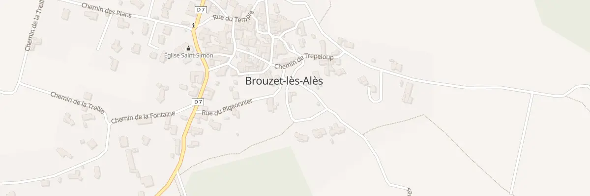Plan du 73 Che du Pigeonnier à Brouzet-lès-Alès