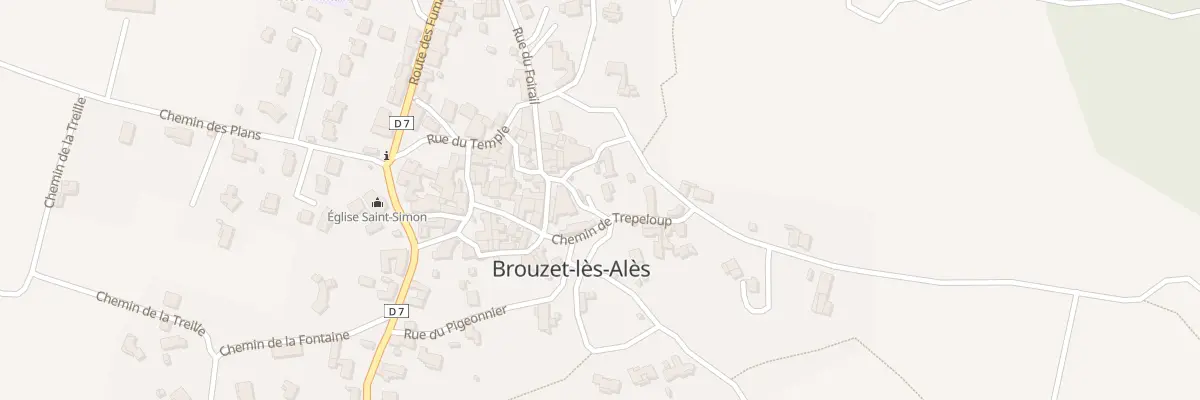 Plan du 18 Rue du Moulin à Brouzet-lès-Alès