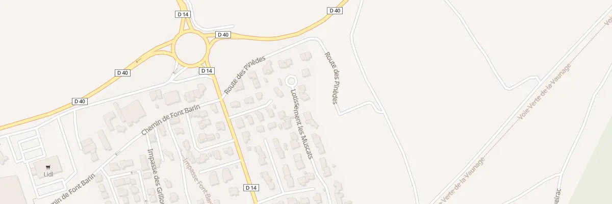 Plan du 10 Lot les Muscats à Langlade