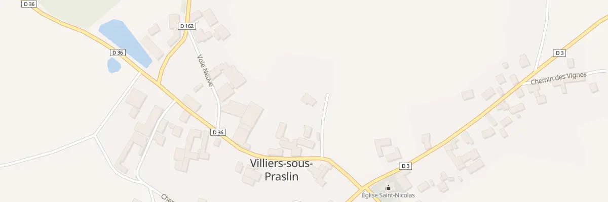 Plan du 5000F Rle de la Noue à Villiers-sous-Praslin