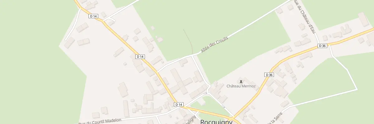 Plan de la Rue des Croulis à Rocquigny