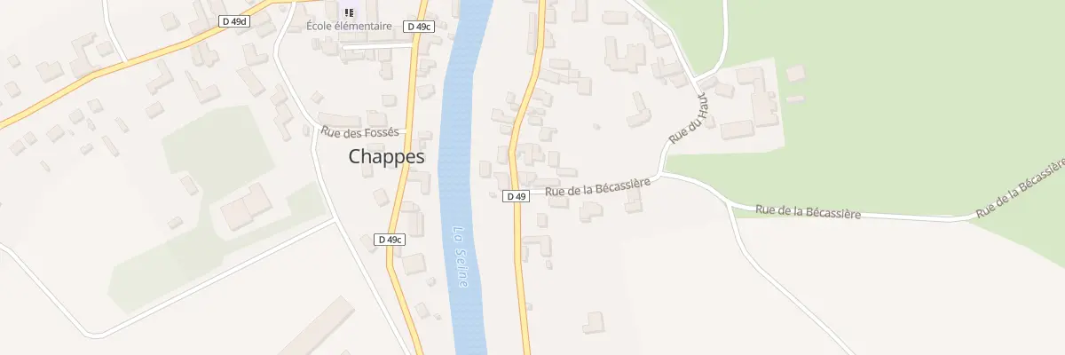 Plan du 1 Rue de la Becassiere à Chappes