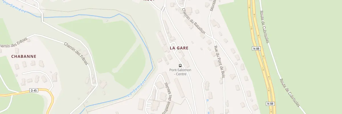 Plan du 10 Rue de la Gare à Pont-Salomon