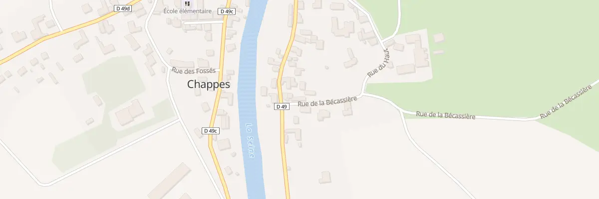 Plan du 3 Rue de la Becassiere à Chappes