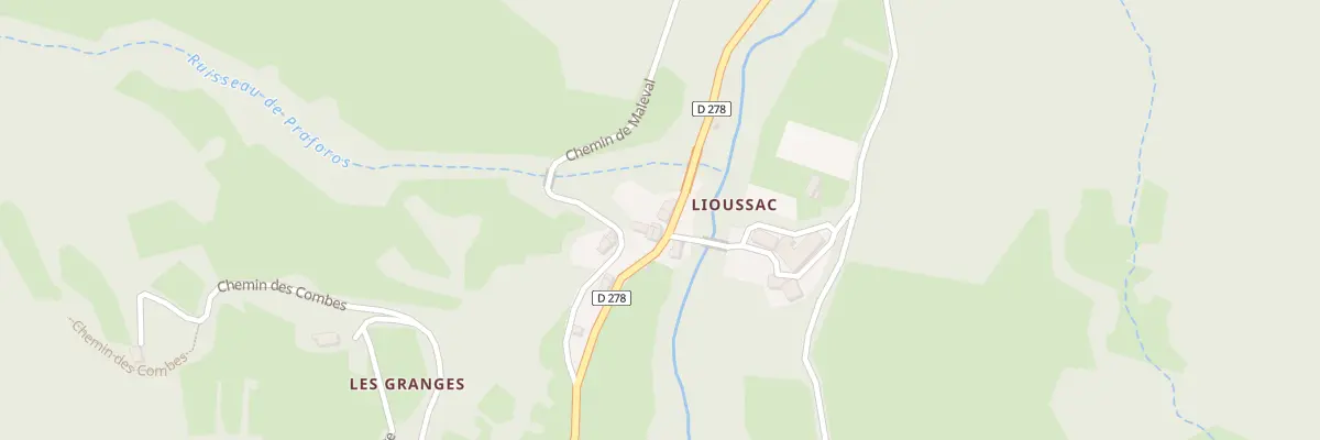 Plan du 5019 Lioussac à La Rochette