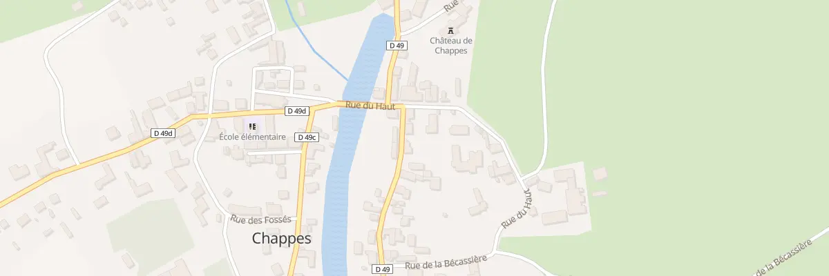 Plan du 3 Rue de Chanteret à Chappes