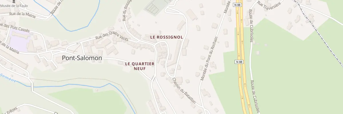 Plan du 11 Rue du Cimetiére à Pont-Salomon