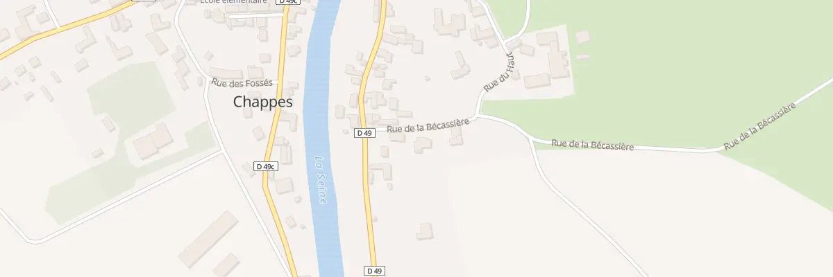 Plan du 6 Rue de la Becassiere à Chappes