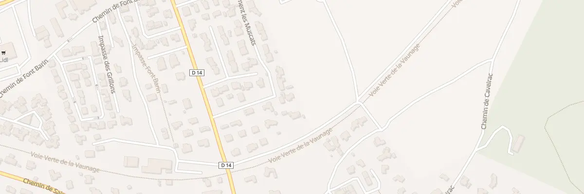 Plan du 1 Lot les Muscats à Langlade