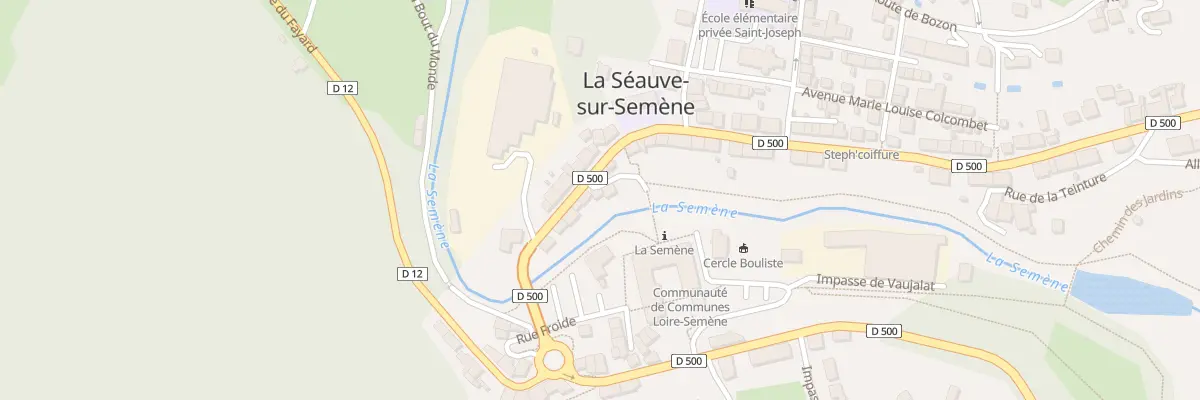 Plan du 2 Rue du Pont Rouge à La Séauve-sur-Semène