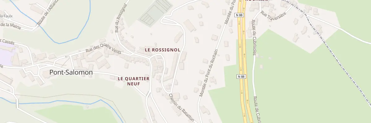 Plan du 12 Rue du Cimetiére à Pont-Salomon