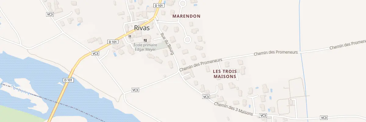Plan du 1 Che des Ecoliers à Rivas