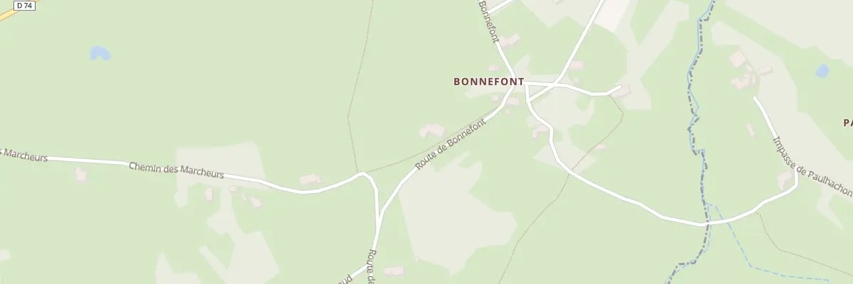 Plan du 510 Rte de Bonnefont à Saint-Jeures