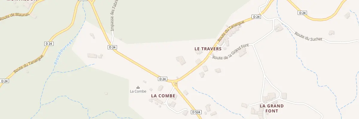 Plan du 3598 Rte du Tanargue à Joannas