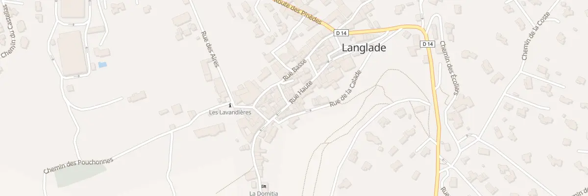 Plan du 32 Rue Haute à Langlade