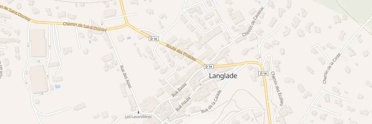 Plan du 696 Rte des Pinèdes à Langlade