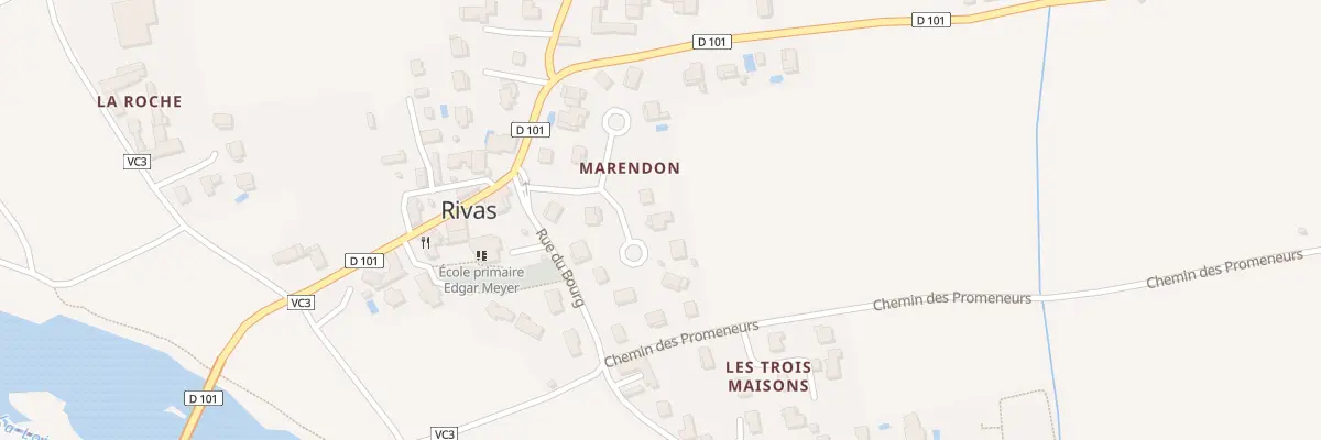 Plan du 9 All du Marendon à Rivas