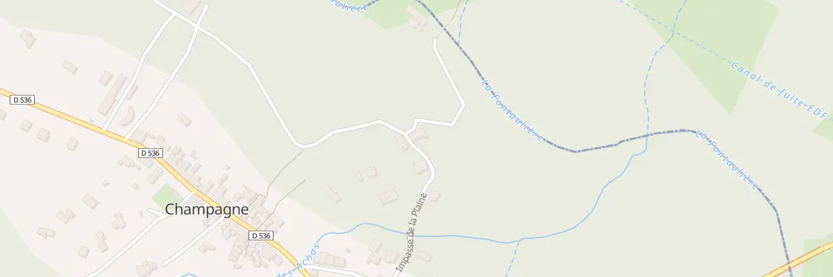 Plan du 210 Imp de la Plaine à Meyras