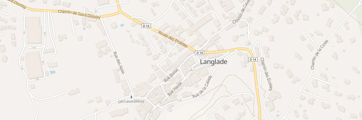 Plan du 6 Rue Basse à Langlade