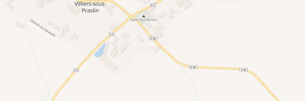 Plan du 4 Rte d’Arrelles à Villiers-sous-Praslin