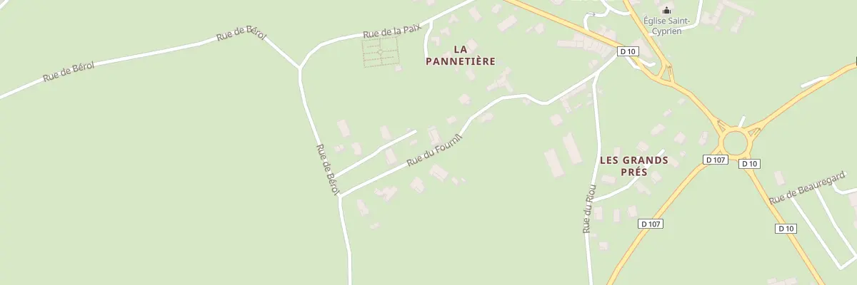Plan du 240 Rue du Fournil à Civens