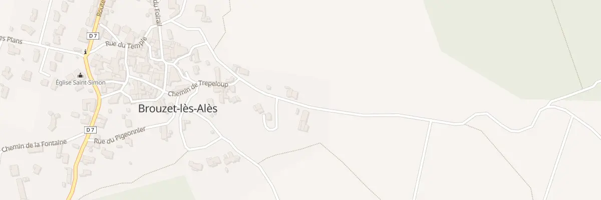 Plan du 269 Che de Trepeloup à Brouzet-lès-Alès