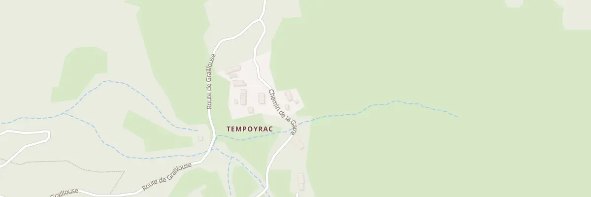 Plan du 1 Che de la Garre à La Rochette