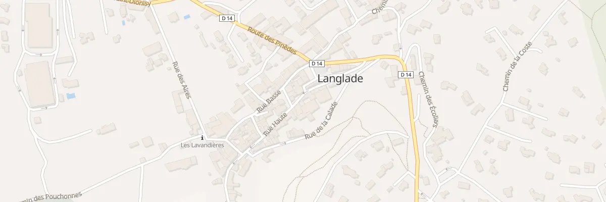 Plan du 11 Rue Haute à Langlade