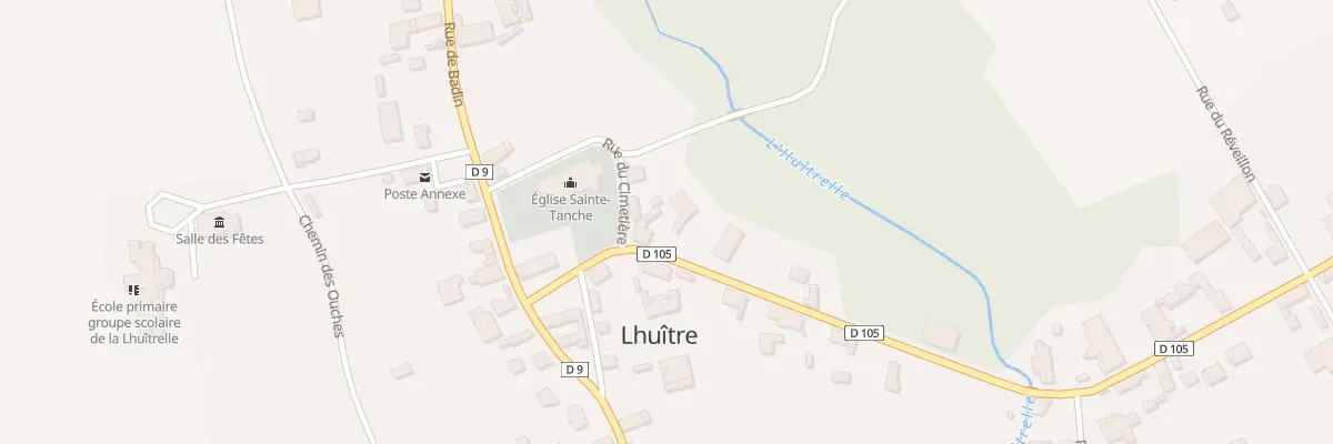 Plan du 3 Rue de Sainte Tanche à Lhuître