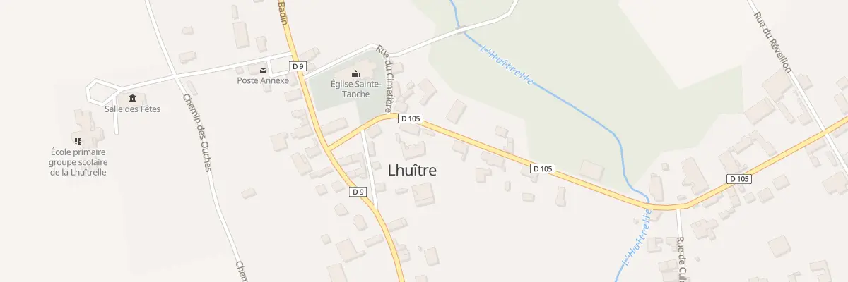 Plan du 2 Rue de Sainte Tanche à Lhuître