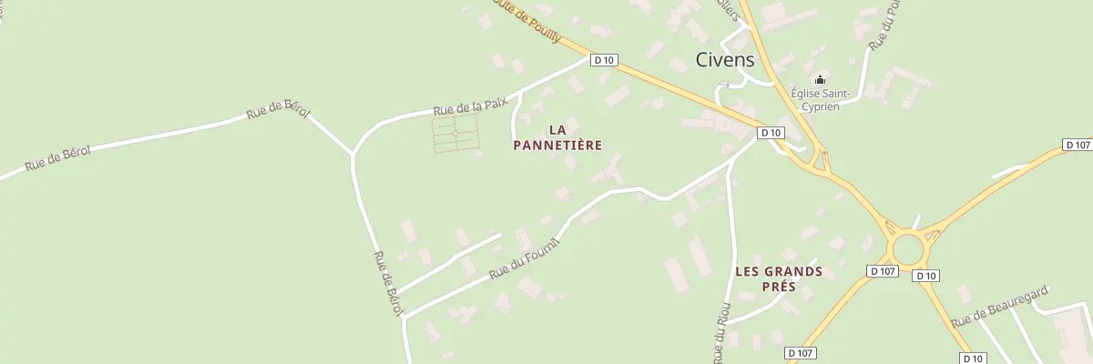 Plan du 200 Rue du Fournil à Civens
