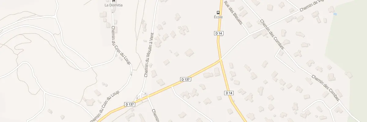 Plan du 80 Rte de Nages à Langlade