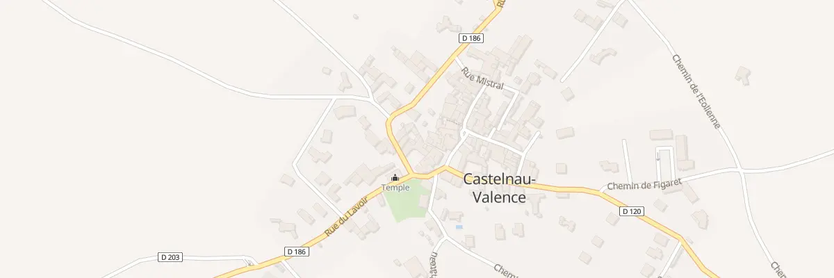 Plan du 26 Rue du Temple à Castelnau-Valence