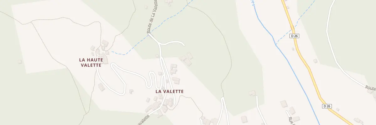 Plan du 5061 La Valette à Burzet