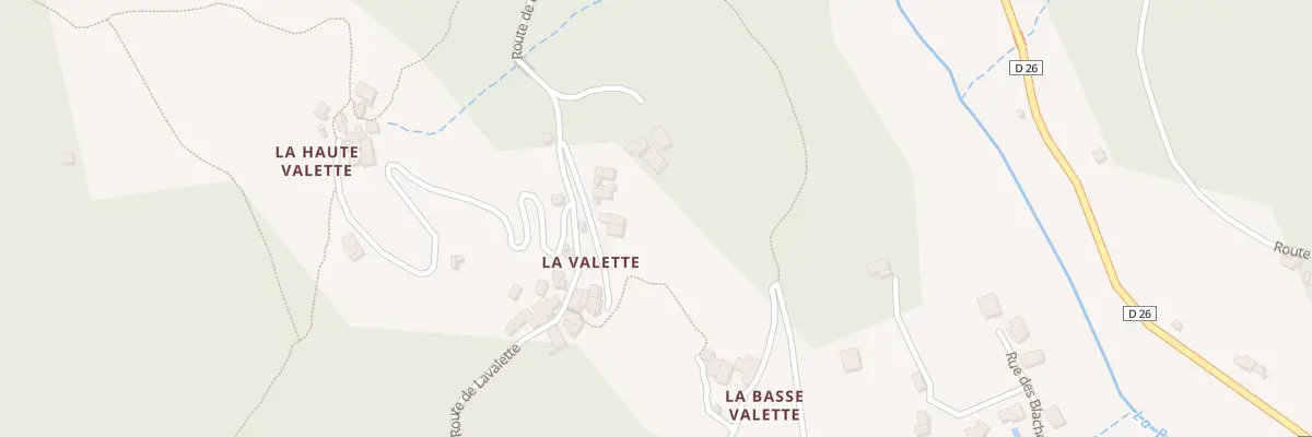 Plan du 5063 La Valette à Burzet