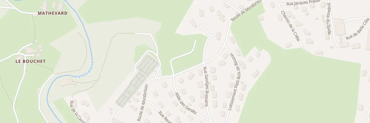 Plan du 3 Rte de Montbrison à La Séauve-sur-Semène