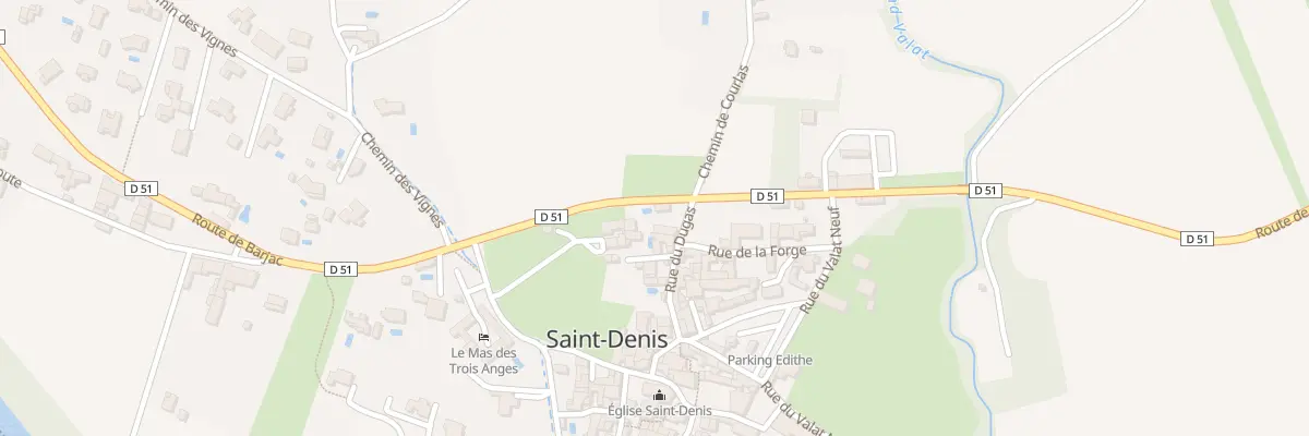 Plan du 5053 Rue du Dugas à Saint-Denis