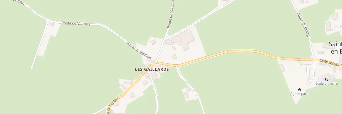 Plan du 2 Rte de Vauban à Saint-Laurent-en-Brionnais
