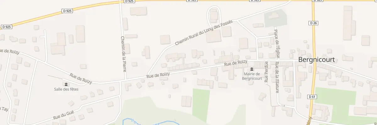 Plan du 30 Rue de Roizy à Bergnicourt