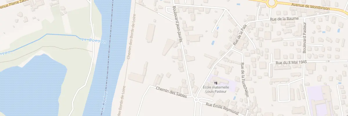 Plan du 9 Bd Jean Jaurès à Andrézieux-Bouthéon