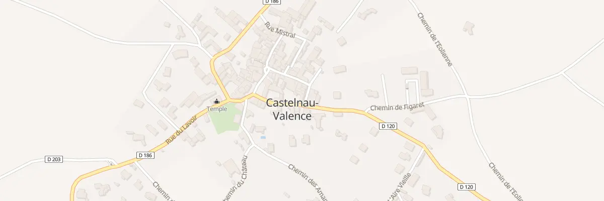 Plan du 1 Rue du Camp à Castelnau-Valence